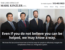 Tablet Screenshot of kinzlerimmigration.com